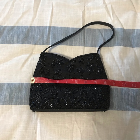 Vintage Little Black Evening Bag - Picture 6 of 8